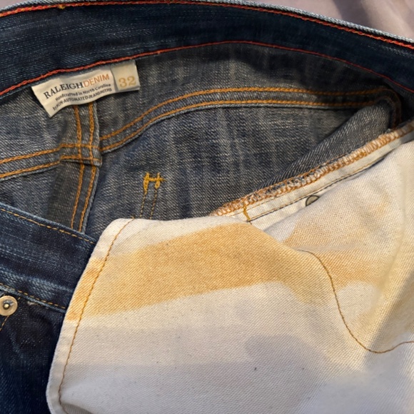 Two Pairs of Raleigh Denim Jeans 32x34 and 32x31 White Oak Cone Very Good Used - Picture 5 of 11